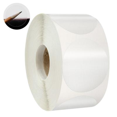 China 500Pcs Self Adhesive Roll A Round Clear PVC Scrapbooking Sticker For Package And Envelope Seal Marks Clear Stickers Waterproof Adhesive for sale