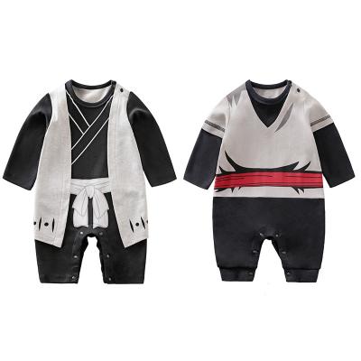 China Wholesale Style Newborn Baby Anime Cartoon Anime Baby Clothes Cartoon Playsuit Long Sleeve Party Cosplay Baby Clothes Black Baby Rompers for sale