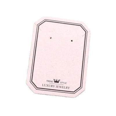 China Recyclable Custom Printed Logo Paper Jewelry Display Necklace Cards for sale