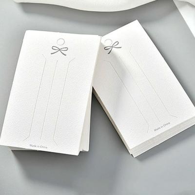 China Customized Paper Logo Embossing Hair Clip Accessory Cards for sale