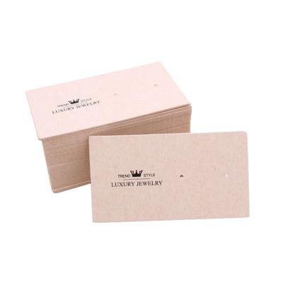 China Custom Paper Logo Printed Display Earring Cards for sale