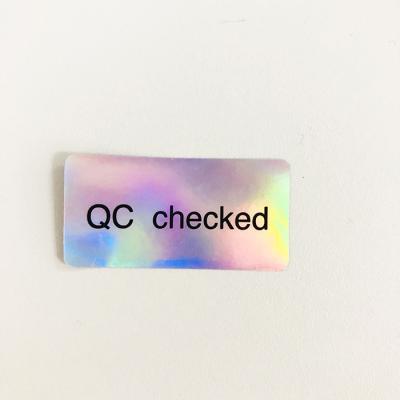 China Laser Security Hologram Security Label Waterproof Custom Adhesive Anti-Counterfeiting Paper Sticker for sale