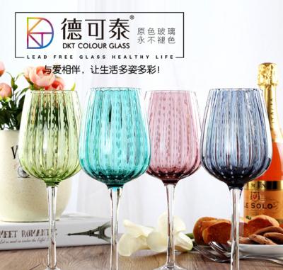 China Wholesale Champagne Wine Glass Goblets Cup Reusable Specific Design Fashion Goblet Wine Glass for sale