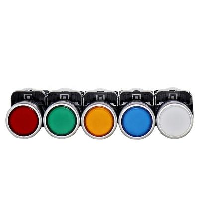 China Cnaom With Color Sliver 22MM Contact 22MM Self-Latching Push Button Switches for sale