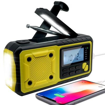 China PORTABLE Hand Crank Radio Mini Emergency Light Solar Radio with FM AM NOAA for Hurricane and Eeathquake for sale