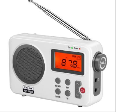 China AM/FM/SW1-10 12BAND 12BAND Digital Portable Radio Shortwave Retro Rechargeable Battery OEM Home AM FM Radio With Bass Sound Clock for sale