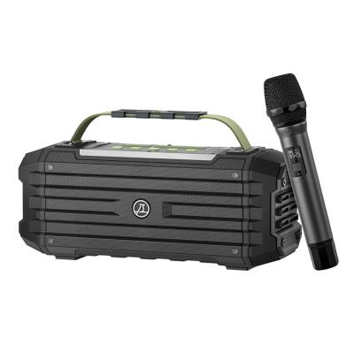 China Original PORTABLE Portable Karaoke Speaker Bluetooth UHF Technology Outdoor Wireless Active Wireless Sound Microphone for sale