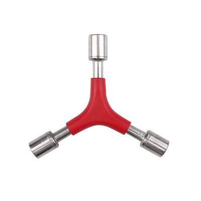 China Best Selling Steel Y-Wrench Bicycle Repair Tool Multifunctional Socket Wrench Trigeminal Steel Internal Hexagon Wrench for sale