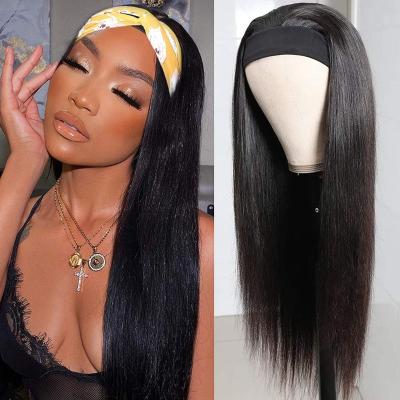 China 12-26 Inch Women Straight Hairband Wig Top Selling Straight Virgin Hair Headband Wig Straight Hair for sale