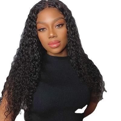 China Cheap Curly Frontal Lace Front Human Hair Wigs Virgin 13x4 Water Wave Wigs Latest Water Wave Style Wholesale for sale