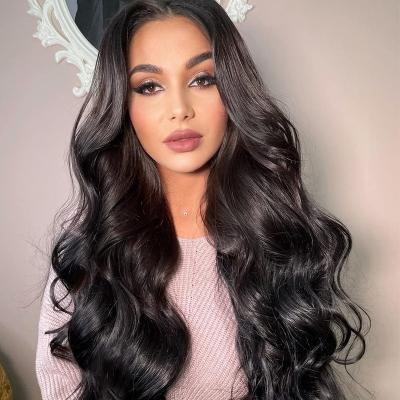 China Body Wave 100% Virgin Remy Frontal Wigs Grade 10a Wholesale Body Wave Raw Transparent Human Hair Lace Frontal Wigs for sale