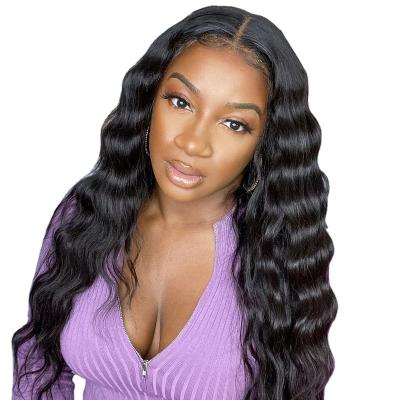 China Loose Wave Hair Wig Wholesale Raw Vendors Loose Curly Raw Brazilian 100% Virgin Hair Transparent Lace Wigs for sale