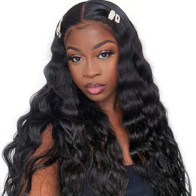 China Wholesale 100% Loose Wave Human Lace Wigs Cuticle Aligned Hair Wavy 13x4 Lace Frontal Wigs Loose Wave for sale