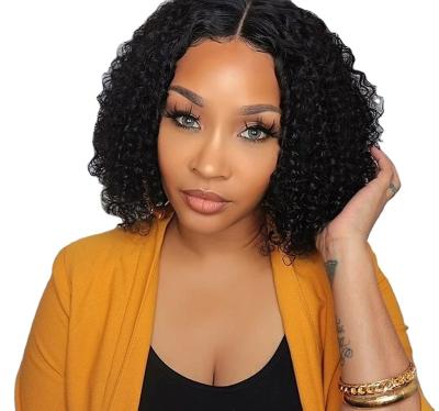 China Jerry Curl Wholesale Cheap Bob Wig 13x4 Brazilian Curly Short 100% Human Hair Lace Front Bob Wigs for sale