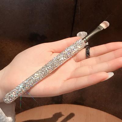 China Different Glitter Eyeshadow Brushes With Glitter Buy Again 2021 Luxury Rhinestone Diamond Cut Holographic Handle Bling Individual Crystal Glitter Eyeshadow Brush for sale