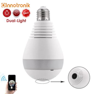 China Innotronik 2MP 360 Fisheye WiFi Camera Night Vision IP Hidden Bulb LED Bulb Wide Angle WiFi Camera for sale