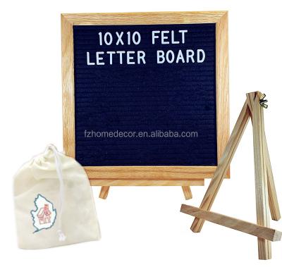 China Europe Hot Sales 10x10 Oak Frame White Felt Letter Board For Sale for sale