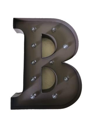 China Metal Light Up Display Alphabet Letters For Wedding Birthday Party Christmas Home Bar Decoration for sale