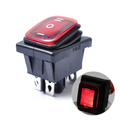 China On-Off On-Off On-Off Rocker Switch On-Off 6 Pin 12V Car Boat LED Light Rocker Inverter Latching Waterproof Switch 30A 125VAC for sale