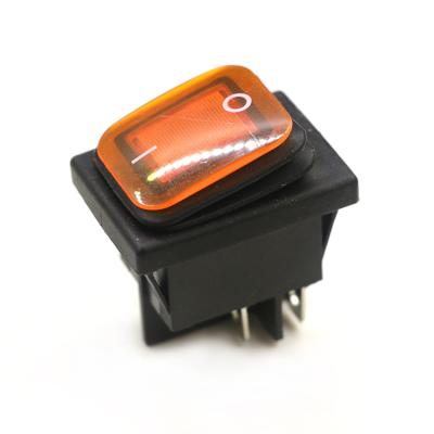 China ON OFF ON OFF ON OFF KCD4 DPST 4PIN 30A 250VAC ON/OFF LIGHT SHIFT SWITCH for sale