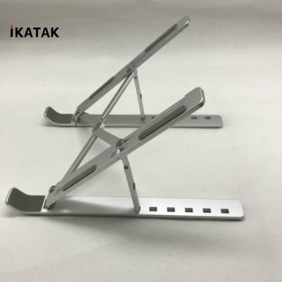 China IKATAK Adjustable Adjustable Eye Level Ergonomic Design Portable Aluminum Laptop Folding Stand (Waist) for sale