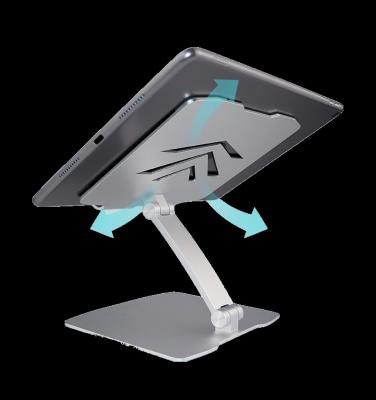 China (Size) New IKATAK Adjustable Foldable Adjustable Desktop Tablet Stand Aluminum Holder for Tablet for sale