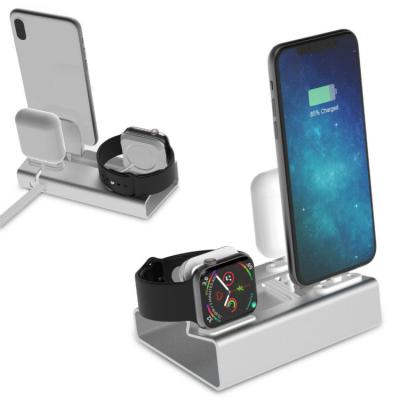 China Phone Charging Stand 2019 New Arrivals 3 In 1 Multi Stand Cell Phone Charger Aluminum Charging Stand for sale