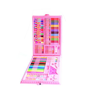 China Stationery Gift Drawing Drawing Set Pink Color PVC Case 109 Pcs For Good Quality And Cheap Price for sale