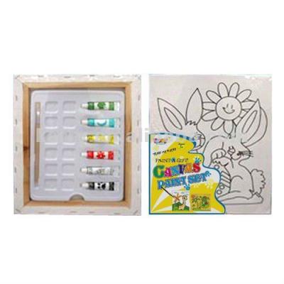 China eco-friendly kids art set canvas/kids canvas painting set for sale