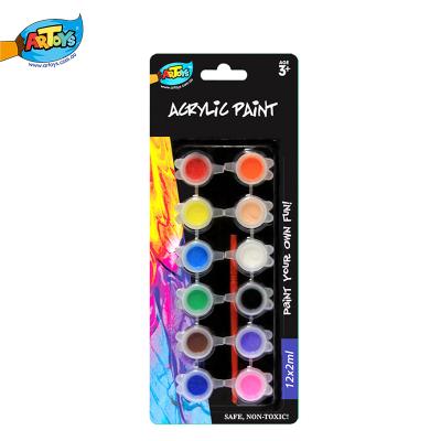 China Face 12 colors 2ML face paint non-taxci used for kids holiday for sale