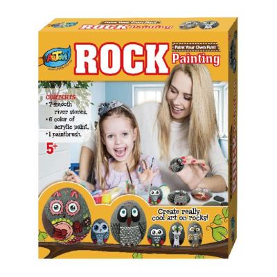 China Smooth DIY Kits Adult DIY Artwork Handmade Rock Painting Kit for sale