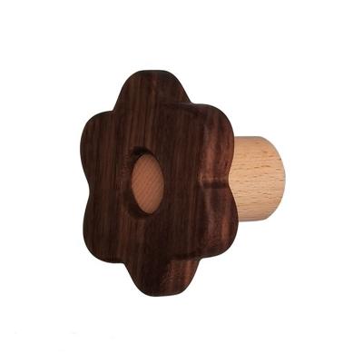 China Wooden Organizer Bamboo Wall Hook Storage Shelf Ornaments Decoration Solid Wood Stand Nordic Viable Coat Hanger With Hook for sale