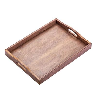 China Japanese Nordic Creative Oval Household Pot Holder Factory CSL Solid Wood Food Serving Tray ECO-FRIENDLY Wholesale Sustainable Dish for sale