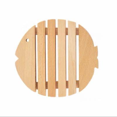 China CSL Viable Factory Wholesale Different Shaped Creative Tea Splicing Eco-friendly Cartoon Wooden Coaster Exquisite For Family for sale