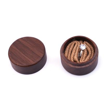 China CSL Factory Small Ring Boxes Luxury Jewelry Boxes Handmade Black Walnut Wooden Jewelry Box Eco-Friendly Eco-Friendly Jewelry Box for sale