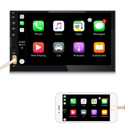 China 7 Inch Car Play Stereo Double Din 2 Din Grin Multimedia Radio USB Car Video Touch Screen Audio MP5 Player for sale