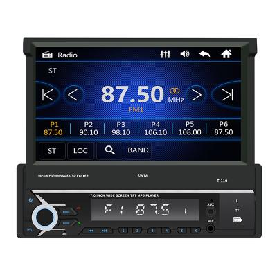 China Touch Screen Car Stereo MP5 MP4 Player Support Rear Picture TF/FM/USB/AUX 7 Inch 1 Din Car Radio for sale