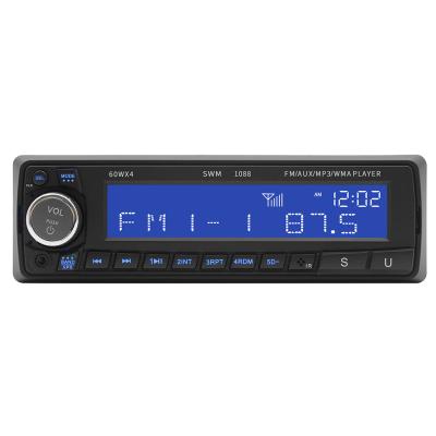 China AUX mp3 player. FM Radio Remote Control Car USB Input Support TF Card U Disk 12v Car Stereo for sale