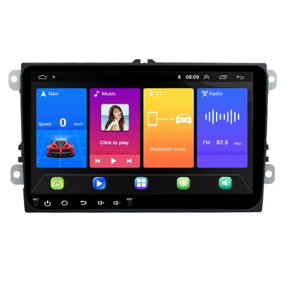 China Universal Car GPS Visual GPS Navigation Android 10.1 9 Inch Dual Din Car Radio Android WIFI Mirror Link For Volkswagen for sale