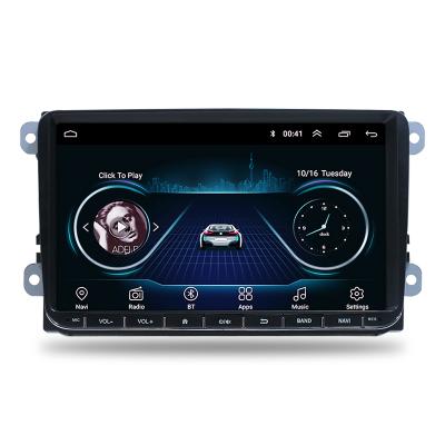 China Android Car GPS Navigation Function Steering Wheel Control Dual Din 9 Inch Car Radio For VW for sale