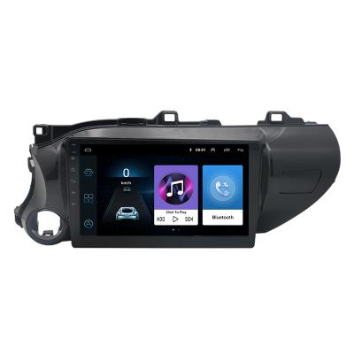 China GPS Android 10 inch car audio stereo car radio wifi multimedia navigation dvd player for Toyota Hilux left 2016-2018 for sale