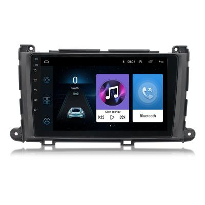 China GPS 2 Android Car Multimedia Player Din Autoradio 9 Inch DVD Player For Toyota Sienna 2011-2014 for sale