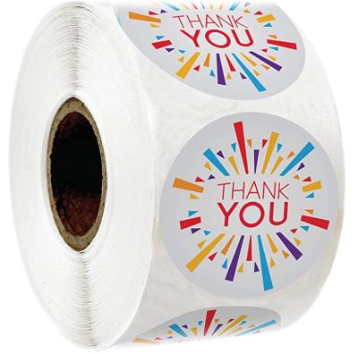 China 500pcs Waterproof Roll Adhesive Thank You Label Stickers , 1