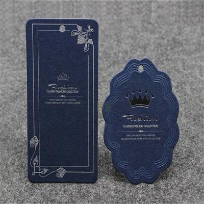 China paper jewelry hanger tag/sustainable luxury jewelry tag/luxury tag for sale