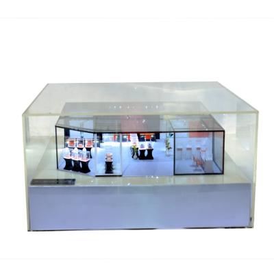 China Morden EXCEL Professional Custom Acrylic Product Display Stand Led Light Model Store Display Case for sale