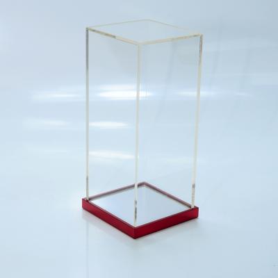 China Wholesale custom clear acrylic display cube toy recyclable material acrylic display box with mirror for sale