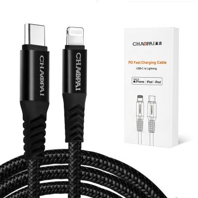 China Original C94 Chip Mfi Certified Usb Type C Mobile Phone MFI PD 18W Charger Fast Cable To Lightning Cable For Phone Protection for sale