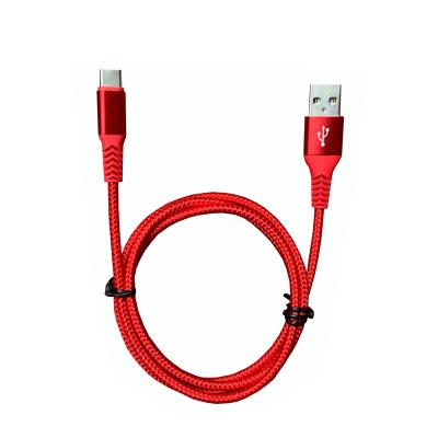 China Hot Selling Mobile Phone Dongguan Fast Charging 3A Cable For Huawei Data Cable For Red USB Nylon+ PET Type C Mobile Phone Cable For Samsung for sale