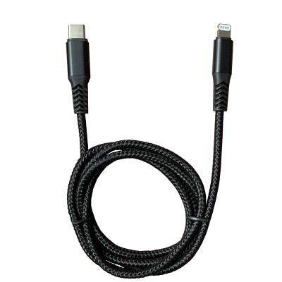 China High Speed ​​Camera 3.3ft/1m MFi Certified Data 8 Pin Charger Cable USB Syncing Fast Charging Black Nylon Cable For Phone for sale