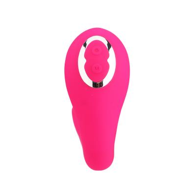 China 10 Frequencies+ Hot-selling Churning Sucking 7 Frequencies Simulate Invisible Vibrator Massager Human Body Temperature Wear Handheld Sex Toys For Woman for sale